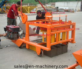 China Mobile Diesel Concrete Block Making Machine 4-45 no Electric Concrete Brick Making Machine supplier